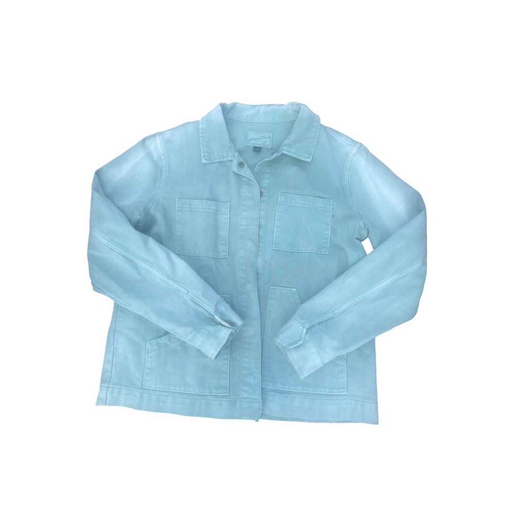 Universal Thread Women's‎ Utility Jacket Size S Button Down Light Blue